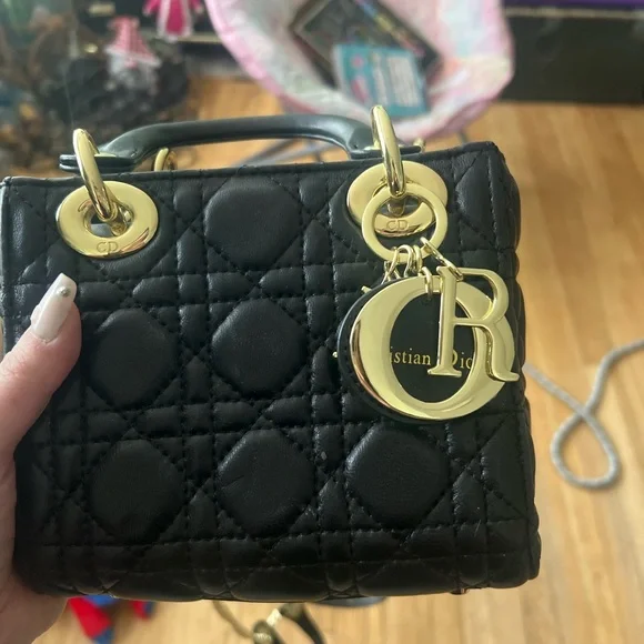 Dior Black Quilted Bag - Picture 1 of 7